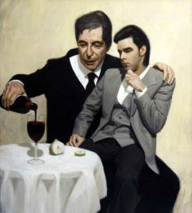 T1 Art Leonard Cohen Consoles Nick Cave by Ben Smith